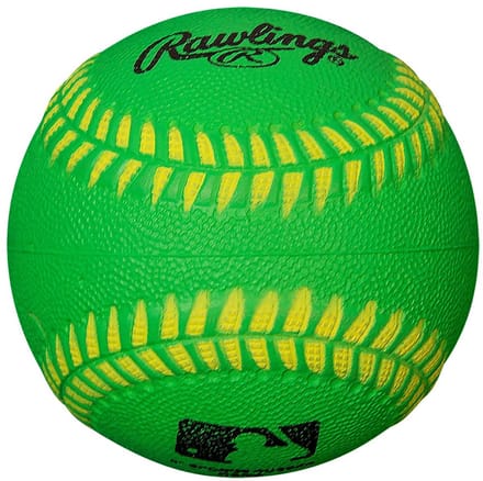 Rawlings - MLB - Honkbal - Sponge Rubber Honkbal - Neon Kleur - Groen - 9 inch