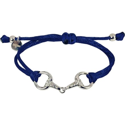 Equestrian Jewelry Armband Sam Navy Zilver