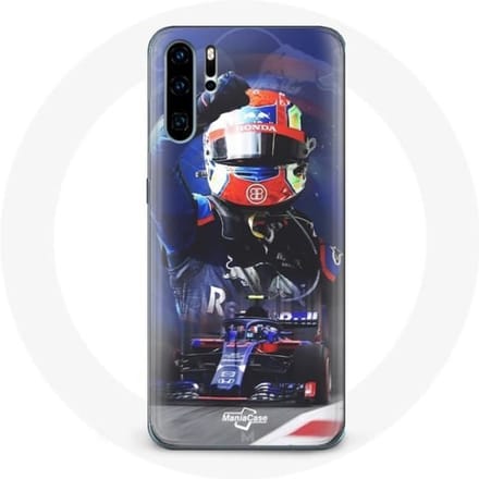 Coque pour samsung galaxy P30 pro Formule 1 Pierre Gasly Pilote automobile F1 Rouge Bleu