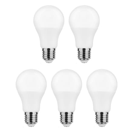 Modee E27 LED Lamp 8.5W - 806lm - 6000K - Daglicht Wit - LED Globe A60 - Vervangt 60W Halogeen Gloeilamp - 5 stuks