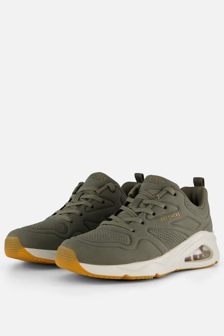 Skechers Tres Air Uno Sneakers groen Textiel - Dames