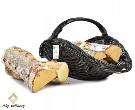 Wikkelen Houtmand voor Open Haard - 56 cm - Zwart