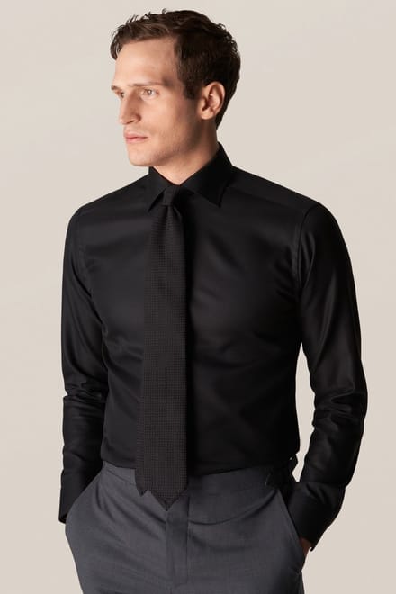 Eton business overhemd zwart