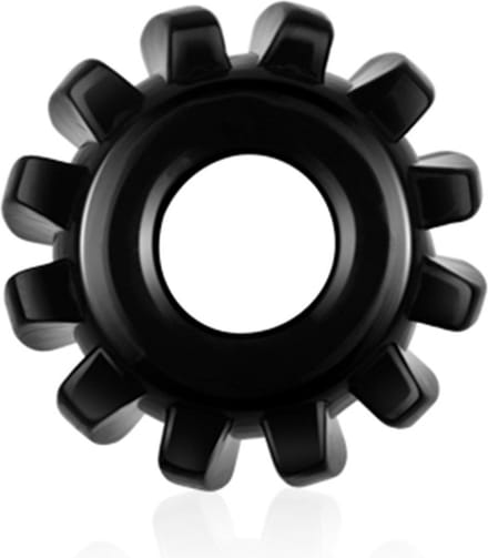 Lovetoy PowerPlus cockring tandwiel - zwart