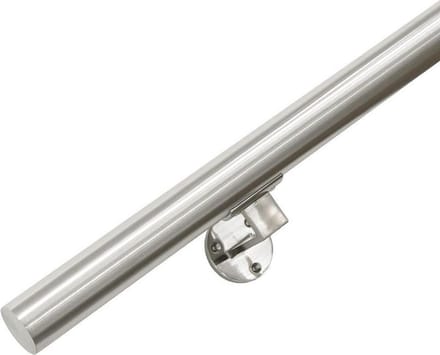 IVOL RVS Geborsteld Trapleuning 270 cm met 3 houders