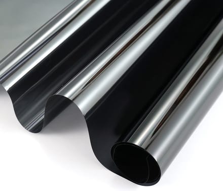 Wicotex Raamfolie - 2x rollen - zonwerend - transparant/ carbon - 90x200 cm - statisch - glasfolie