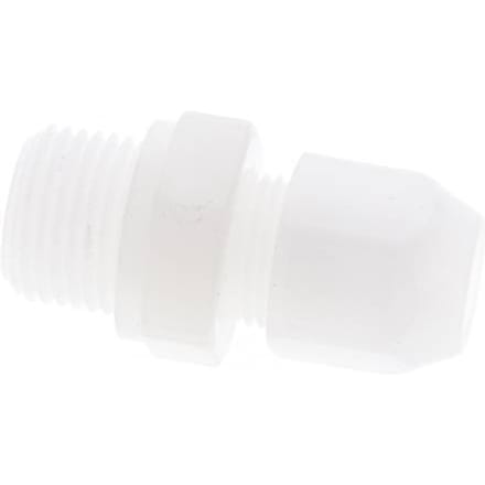9x12mm & G1/2'' PVDF rechte slangkoppeling met buitendraad 10bar/145psi