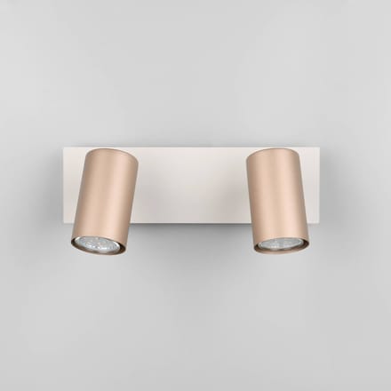 Trio Lighting Marley plafondspot bruin/lichtgrijs 30 x 9 cm 2-lamps metaal