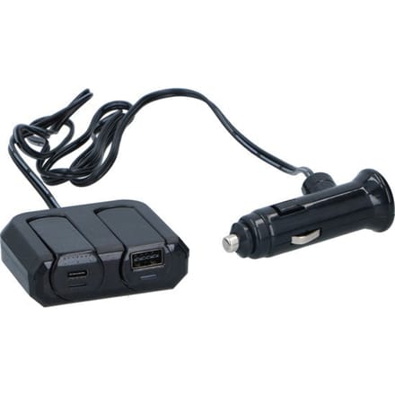 Dunlop Sigarettenaanstekerplug Splitter - USB-A en USB-C - 12V/24V - 4.8 A - 2 Apparaten Tegelijk