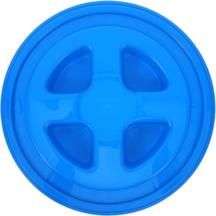 Lekvrij Emmerdeksel - Schroefdop - Opslag en Transport - Luchtdichte Afsluiting - 31 cm Diameter - Blauw