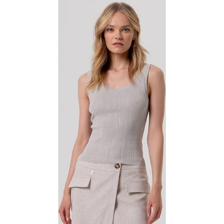top met strass stenen vrouw zand