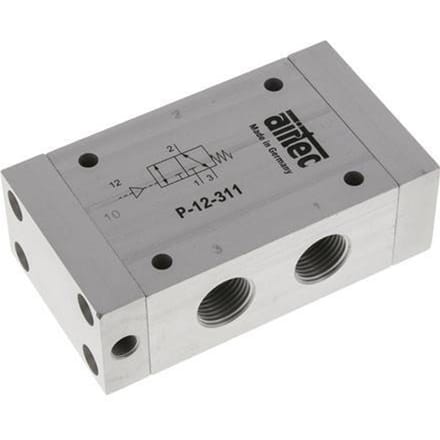 3/2 G1/2'' (G1/8'') Luchtgestuurd Ventiel ATEX 0-10bar/0-140psi Airtec