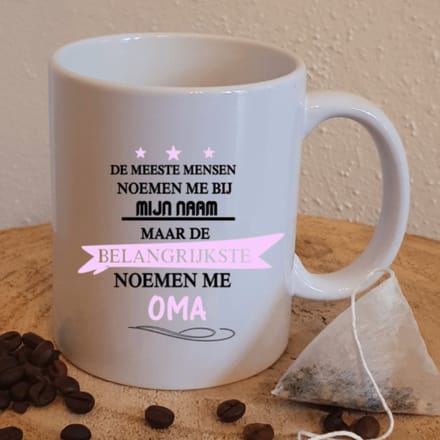 Beker - De meeste mensen noemen mij oma - Moederdag - Cadeau
