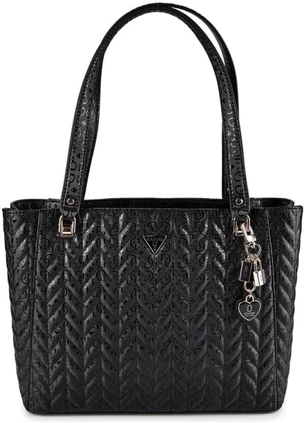 GUESS schoudertas Stacey Noel Tote Black zwart