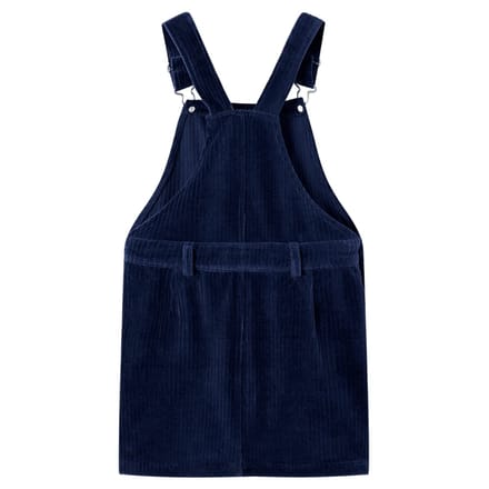 vidaXL - Kindertuinjurk - 104 - ribfluweel - marineblauw