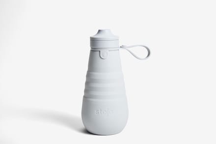 Stojo - Sport Drinkfles 590 ml Cashmere - Siliconen - Grijs -