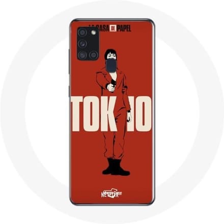Coque - La casa de papel - Samsung Galaxy A21S - Souple - Rouge - Protection rouge