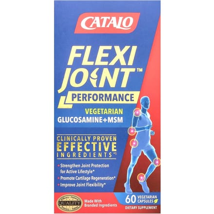 CATALO, FlexiJoint Performance, Glucosamine et MSM, 60 capsules végétales