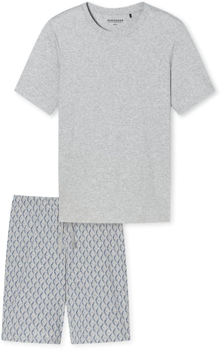 Schiesser – Fine Interlock – Pyjama – 181171 – Grey Melange - 48