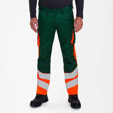 Engel Safety Light werkbroek 2547-319 - Green / Hi-vis Orange - 48