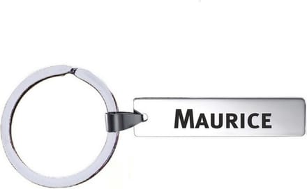 Sleutelhanger Met Naam - Maurice - RVS