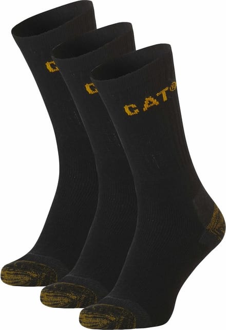 CAT Premium Werksokken Caterpillar Zwart - 3 paar - Maat 47-50