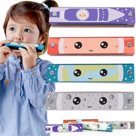 Classic World Houten Mondharmonica Voor Kinderen 1 Stuk. - UNI