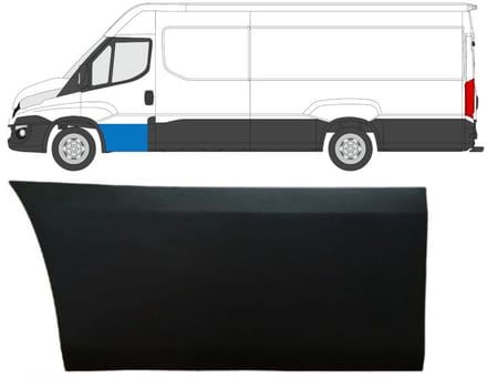 Voordeur sierlijst voor Iveco Daily 2014-2019 / Links