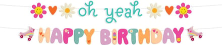Folat - Letterslinger happy birthday boho girlz - 1,5 meter