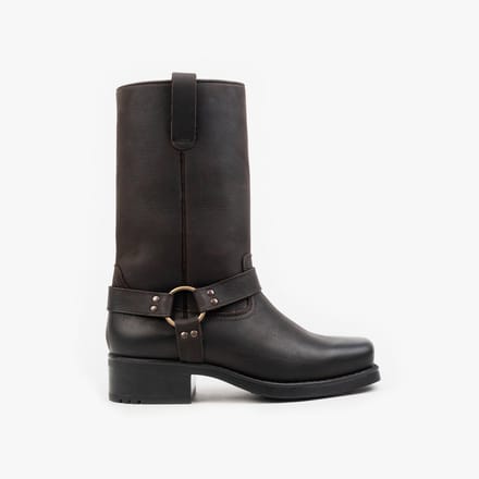 Nordland harness high boots heren gewaxt bruin leer