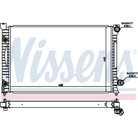 Radiator, motorkoeling NISSENS 60424