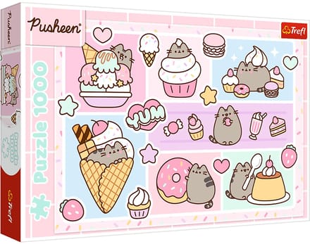 Trefl puzzel Sweet Pusheen - 1000 stukjes karton educatief.