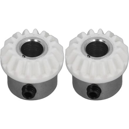 2 Stuks Verticale Bovenas Tandwiel 155819 Vervanging voor Multifunctionele Huishoudelijke Naaimachine Accessoires met 2 Schroeven white