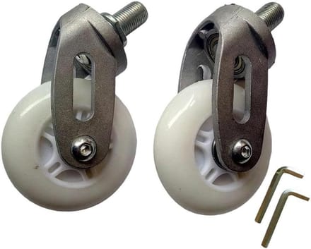 Waveboard Wielen - Casterboard Onderdelen - Outdoor Sport - Aluminium Legering Frame - 80 mm - Wit