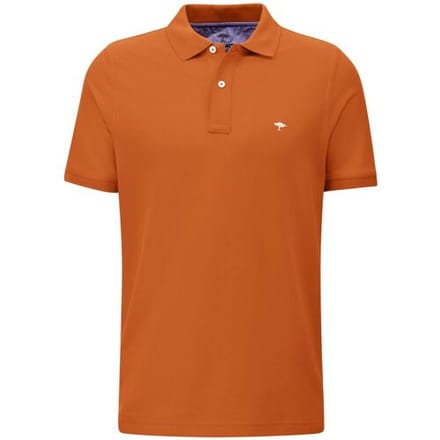 Fynch-Hatton Polo Uni Cotton Burnt Orange / male