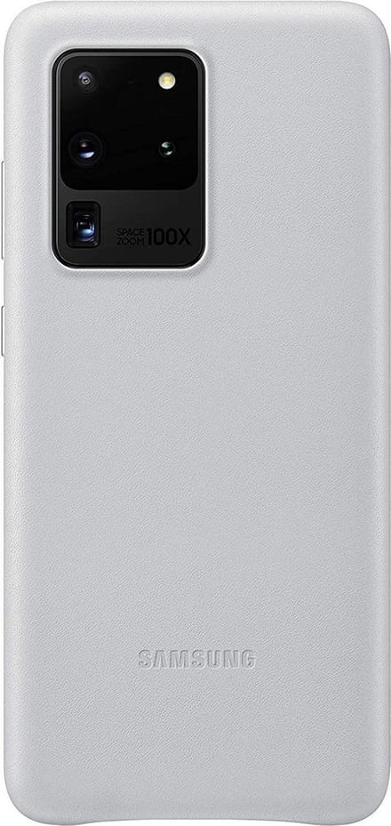 Samsung Leather Cover - Samsung Galaxy S20 Ultra - Lichtgrijs