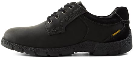 camel active Leren Schoen met stevige zool - Maat - Zwartmenswear-41