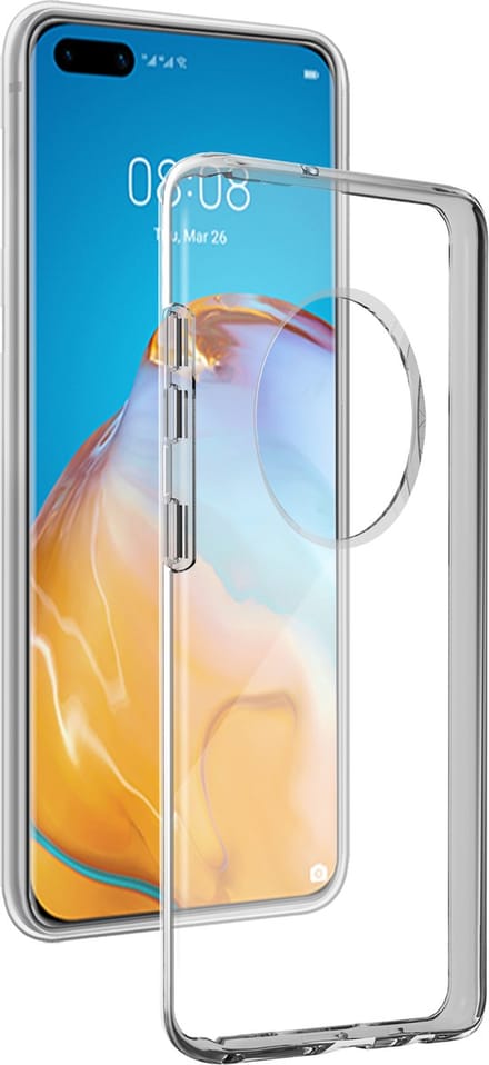 Bigben Connected, Hoesje geschikt voor Huawei Mate 40 Pro - Flexibel, Transparant