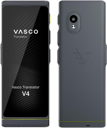 Vasco Translator V4 - Spraak, Tekst en Foto Vertaler - Pocket Vertaaltoestel (Stone Grey)