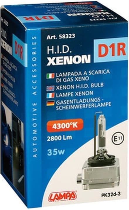 Xenon lamp - D1R - 85 Volt/ 35 Watt -PK32D-3 - 2800 lumen/ 4150k - E11 keurmerk