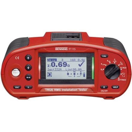 Benning IT 115 Installatietester Kalibratie (ISO) VDE-norm 0100, 0105