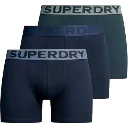 Superdry Boxershort Drieverpakking Blauw Grootte: M