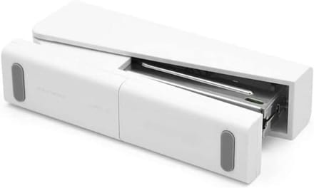 Nietmachine Bureaublad - Kantoor Nietmachine - Papier Binden - Verende Nietjes Opbergruimte - 2-20 vellen - Wit