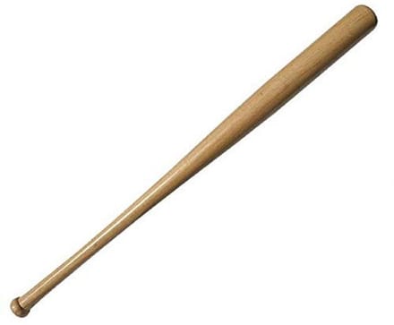 Honkbalknuppel Hout of Aluminium - 86 cm Lengte