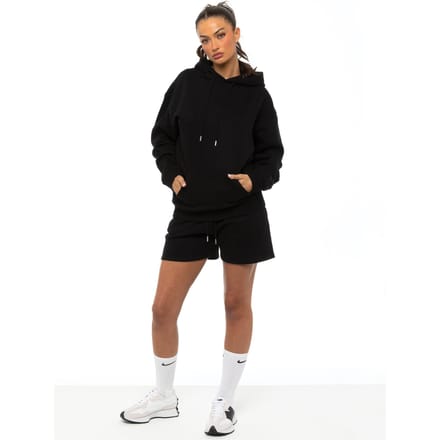 Enzo Dames Oversized Hoodie Tracksuit Met Korte Broek
