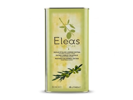Eleas extra vergine olijfolie, 4 liter blik (scherpe prijs bij meer dan 1 blik)