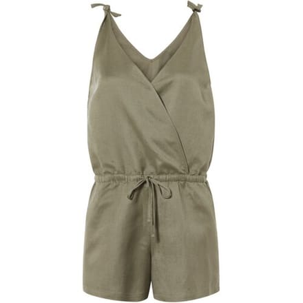 ESMARA Korte dames jumpsuit (Olijfgroen, 36)