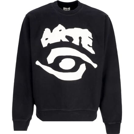 Lichtgewicht Crewneck Man Eye Front Crewneck Black