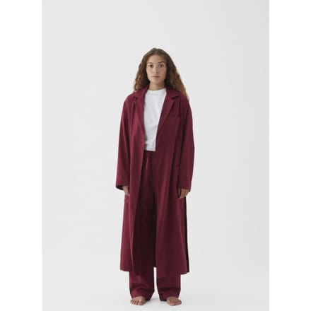 Tekla Unisex Flannel, Dressing Gown Beyond Red Größe: XL | Bademäntel Outlet | Unisex | Rot