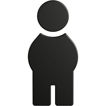HEWI Series 477/801 Symbol Man 801.91B010 90